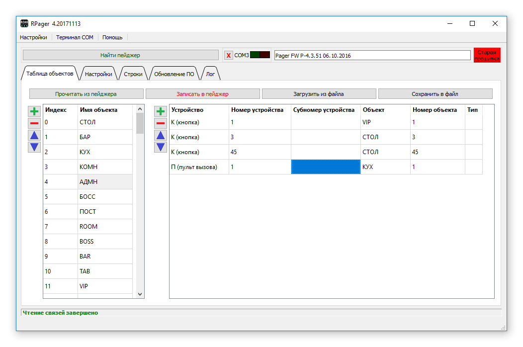 Программное обеспечение R-Pager
